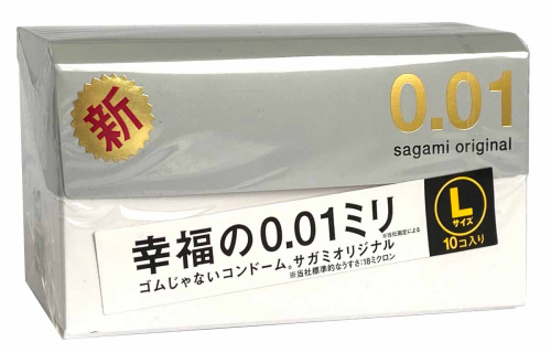 Полиуретановый презерватив Sagami Оriginal тонкие 0,01 10 шт размер L - 1