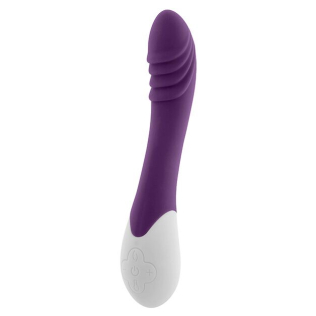 Вибратор для точки G водостойкий с функцией нагрева фиолетовый S Pleasures Premium Phoenix 