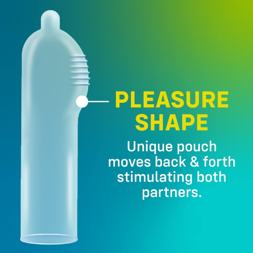 Презерватив с воздушной ребристой капсулой ONE Pleasure Plus 1 штука - 3