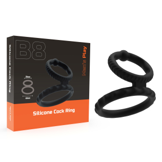 Эрекционное кольцо на член черного цвета Erospace Men’s Play Silicone Cock Ring модель B8