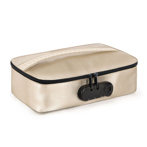 Кейс для игрушек золотистого цвета Dorcel Discreet box - 1