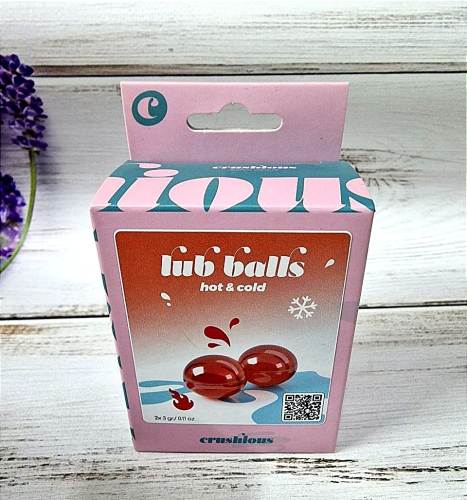 Возбуждающие взрывные шарики с эффектом холода и тепла Crushious Balls lub Hot &amp;amp; cold 2 штуки по 3 гр - 6