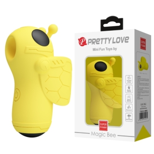 Вибратор на палец с клиторальной пульсацией жёлтый LYBAILE Pretty Love Magic Bee
