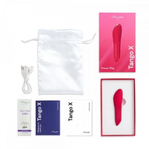 Потужна вібропуля для стимуляції клітора рожева Tango x by We-Vibe - 2