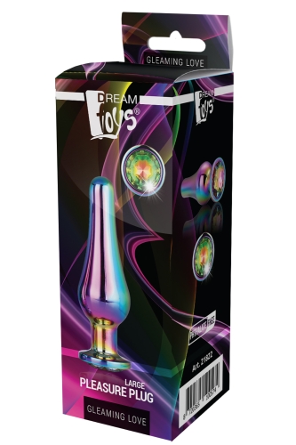 Анальна пробка конічної форми Dream Toys GLEAMING LOVE COLOURED PLEASURE PLUG L - 2