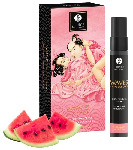 Спрей для минета для усиления слюноотделения со вкусом арбуза Shunga Waves of Pleasure 20 мл - 1