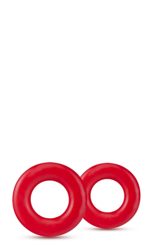 Набір ерекційних кілець для продовження ерекції червоні STAY HARD Donut RINGS - 1