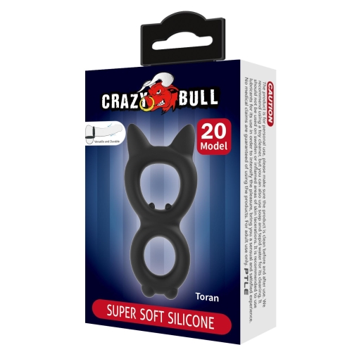 Эрекционное на член и мошонку черное LYBAILE Crazy Bull №20 TORAN - 7