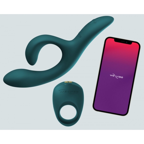 Набір інтимних іграшок We-Vibe Date Night кільце Pivot і вібратор Nova 2 зелені - 3