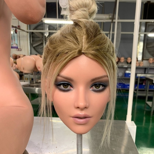 Змінна голова для реалістичної ляльки блондинка Скарлетт Realdoll - 3