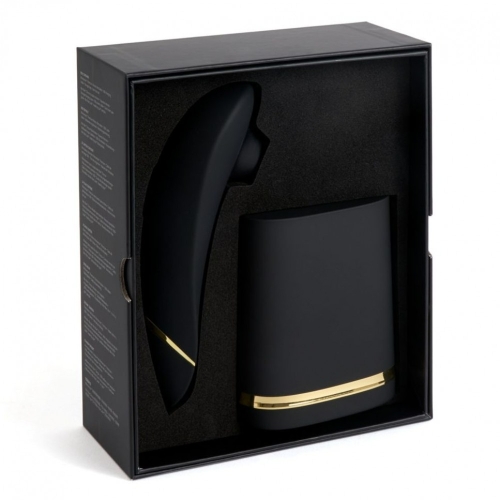 Набір секс іграшок Premium 2+ We-Vibe Chorus для пари чорного кольору Womanizer Golden Moments Collection - 15