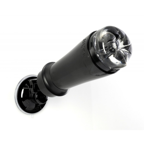 Адаптер с присоской креплением для соединения мастурбатора черного цвета Fleshlight - 2