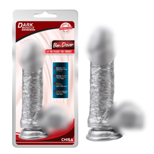 Фаллоимитатор реалистичный на присоске серебристого цвета Chisa Ben Dover - 1