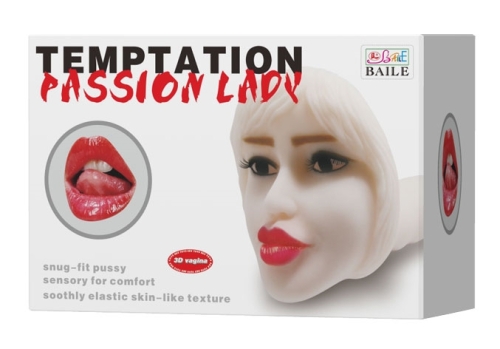 Мастурбатор ротик з вібрацією тілесного кольору з пультом ДУ LYBAILE BAILE TEMPTATION PASSION LADY - 10