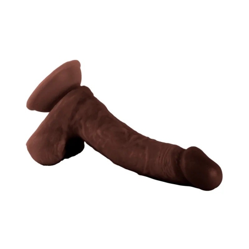 Фалоімітатор реалістичний на присосці Realistic Dong Brown Mr. Rude 7.9 коричневий - 3