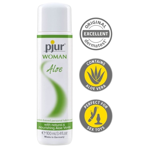 Лубрикант на водній основі з екстрактом алое Pjur Woman Aloe 100 мл - 2