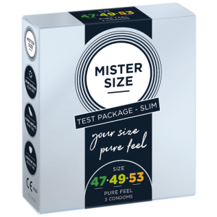 Презервативы (тестер) Mister Size 47, 49, 53 мм 3 штуки
