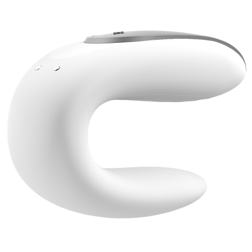 Вибратор для двоих управляемый телефоном Сатисфаер Satisfyer Double Fun белый - 2