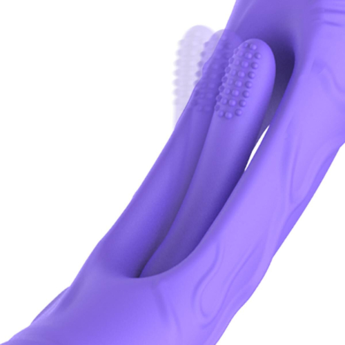 Вибратор для точки G фиолетовый Good Vibes Only Flax Vibrating Dildo with G-Spot - 5