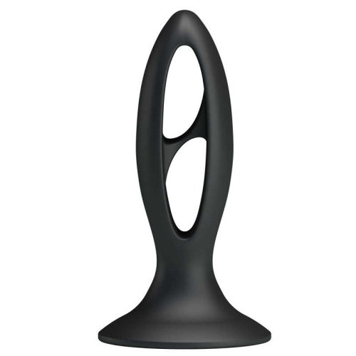 Анальна пробка з чорною присоскою Baile Fabulous Silicone - 2