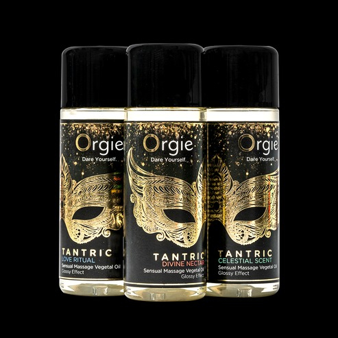 Мини коллекция массажных ароматных масел Orgie Tantric 3 штуки по 30 мл - 7
