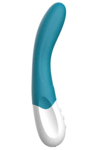 Вібратор вагінальний та для точки G бірюзового кольору Liebe Bend It Rechargeable - 1