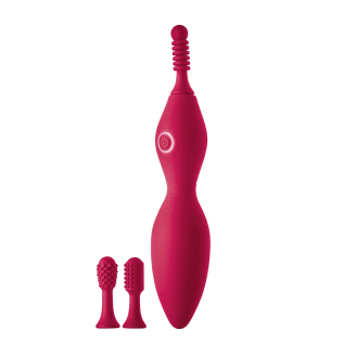 Вібратор для клітора з насадками рожевого кольору Dream Toys SPARKLING VERONA