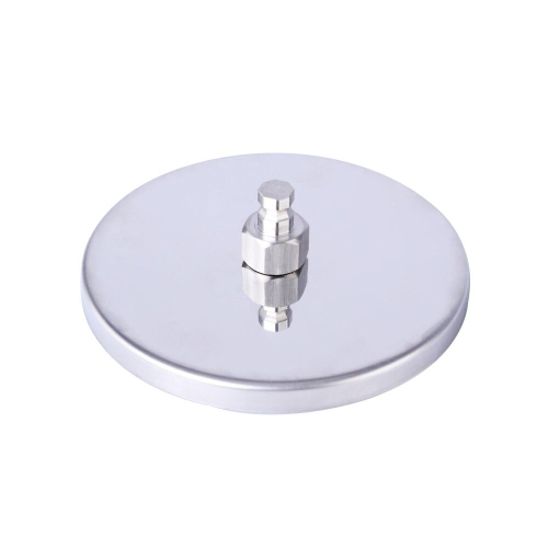 Адаптер на присоске для секс машин серебристого цвета Hismith Suction cup adapter klicLok - 3