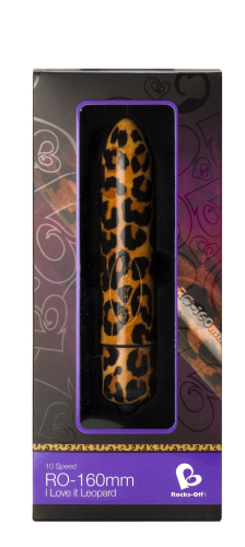 Вибропуля Rocks Off RO-160mm 10 Leopard Print - 2