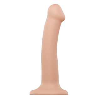 Фалоімітатор силіконовий на присоску Strap-On-Me Dual Density Dildo Flesh M