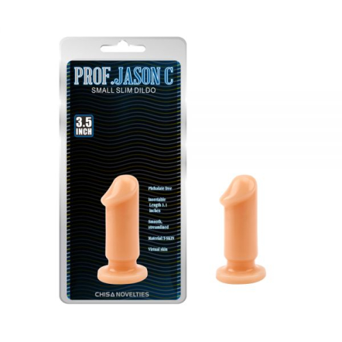 Анальна пробка з головкою Бежева Chisa Small Slim Dildo - 1