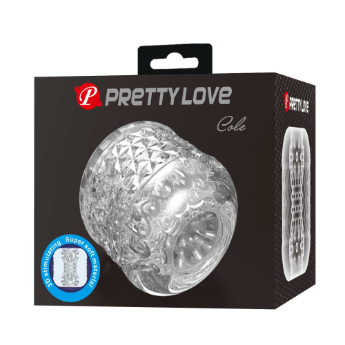 Мастурбатор для мужчин прозрачного цвета Lybaile Pretty Love Cole Transparent - 8