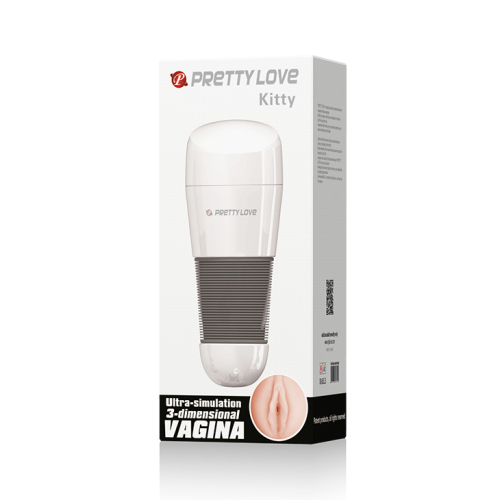 Мастурбатор рот в колбе телесный LYBAILE Pretty Love Kitty - 8