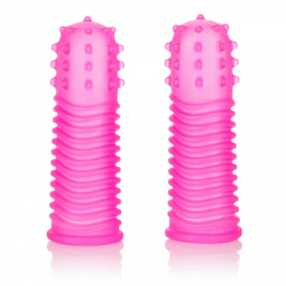 Вібратор на палець Без вібрації рожевого кольору California Exotic Novelties Intimate Play Finger Tingler Pink 2 штуки