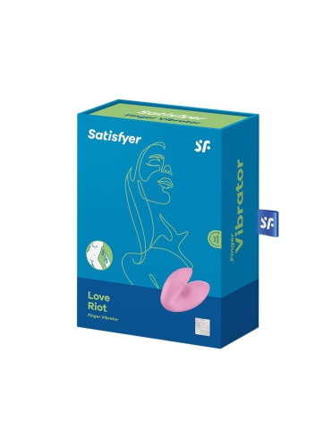 Вибратор на палец для стимуляции клитора и груди розового цвета Satisfyer Love Riot - 6