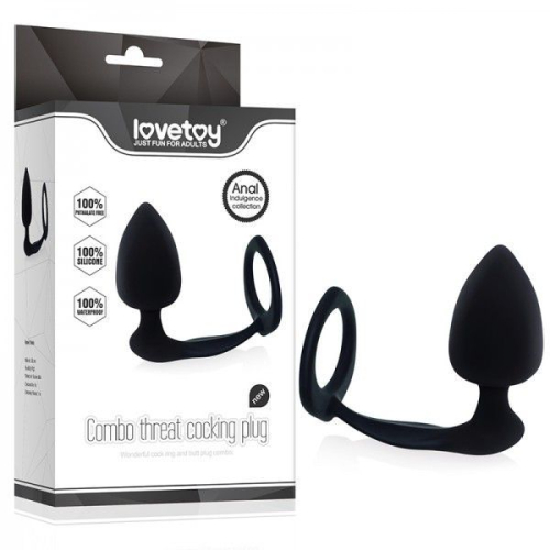 Массажер простаты с эрекционным кольцом Lovetoy IXI48304 - 1
