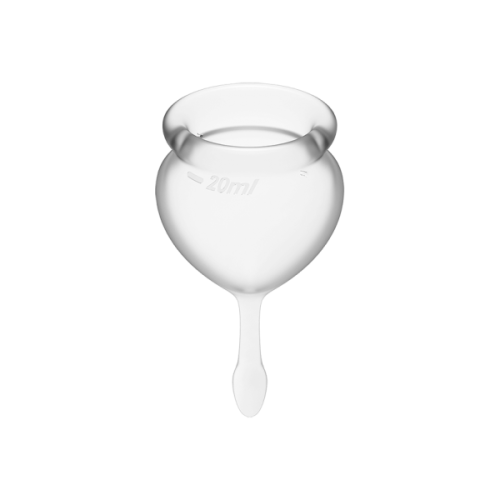 Менструальні чаші силіконові Satisfyer Сатісфаер Feel Good прозорі - 4