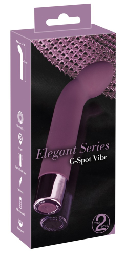 Вигнутий вібратор для точки G фіолетового кольору Elegant Series G Spot Vibe - 1