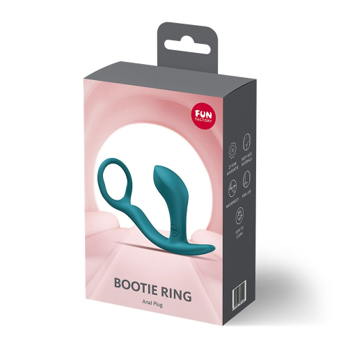Масажер простати з ерекційним кільцем зелений Fun Factory Bootie Ring Bottle - 7