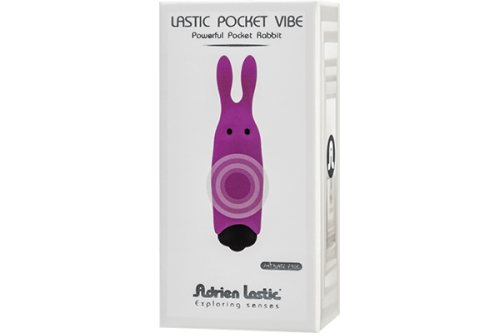Минивибратор-кролик Adrien Lastic Pocket Rabbit фиолетовый - 3