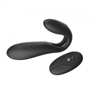 Вібратор для пар з пультом ДУ чорний Dorcel MULTI JOY