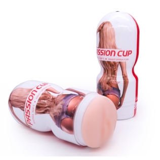 Вагина мастурбатор в колбе телесного цвета CANWIN Passion Cup Vagina