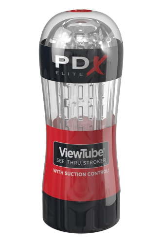 Мастурбатор для мужчин прозрачный Pipedream PDX Elite Viewtube See-Thru Stroker - 1