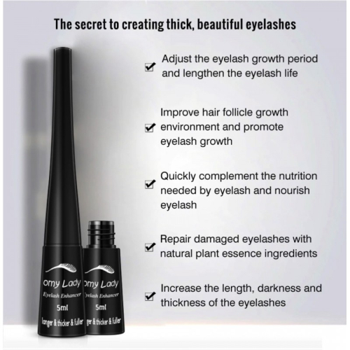 Cыворотка для роста ресниц и бровей OmyLady Eyelash Enhancer 5мл - 3
