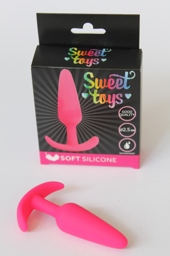 Втулка анальная ярко-розовая L 95 мм D 25 мм SWEET TOYS - 3