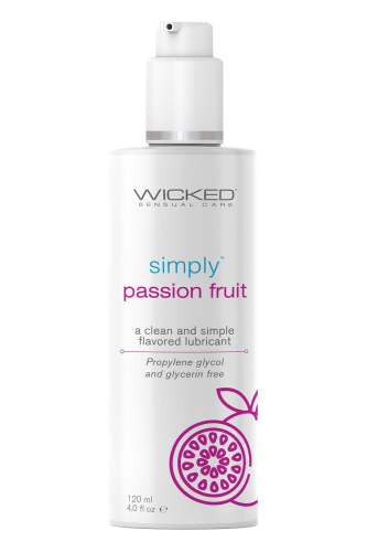 Оральный лубрикант на водной основе со вкусом Маракуйя Wicked Sensual Care 120 мл - 1