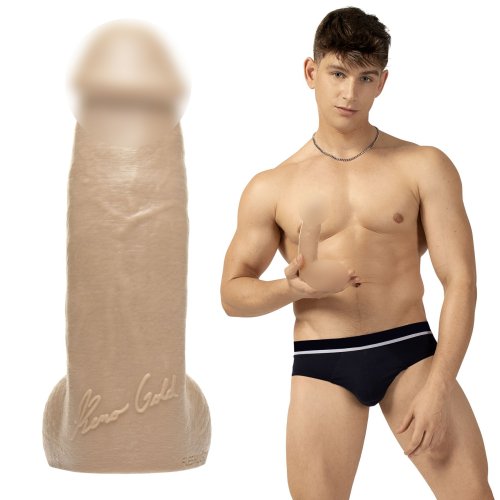Фаллоимитатор реалистичный со слепка актера Fleshjack Boys: Reno Gold Dildo - 1
