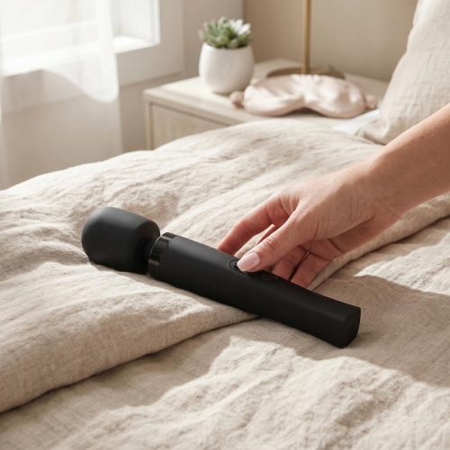 Ванд масажер середнього розміру чорний MyMagicWand - Wand Massger Medium - 10