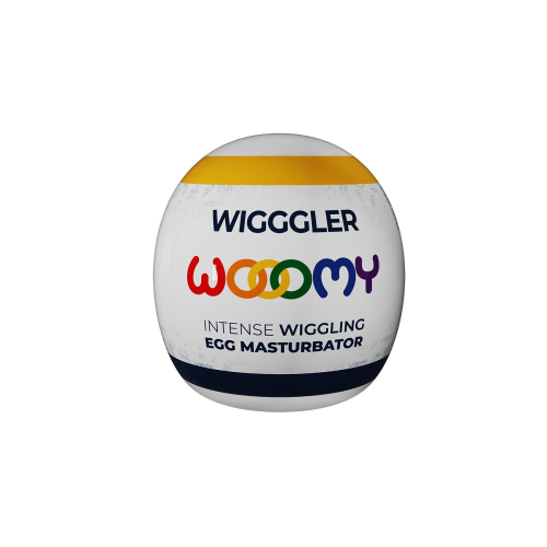 Мастурбатор яйцо для мужчин синего цвета Wooomy Wigggler Mini - 6