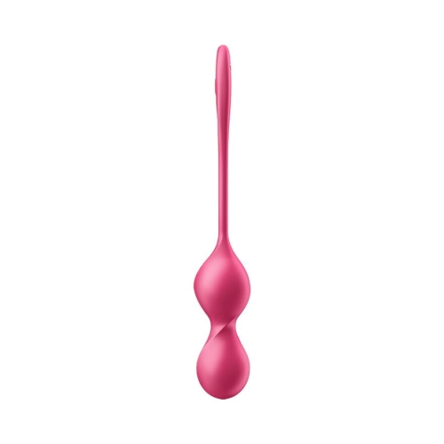 Вагинальные шарики с вибрацией и смарт управлением красного цвета Satisfyer Love Birds 1 - 2